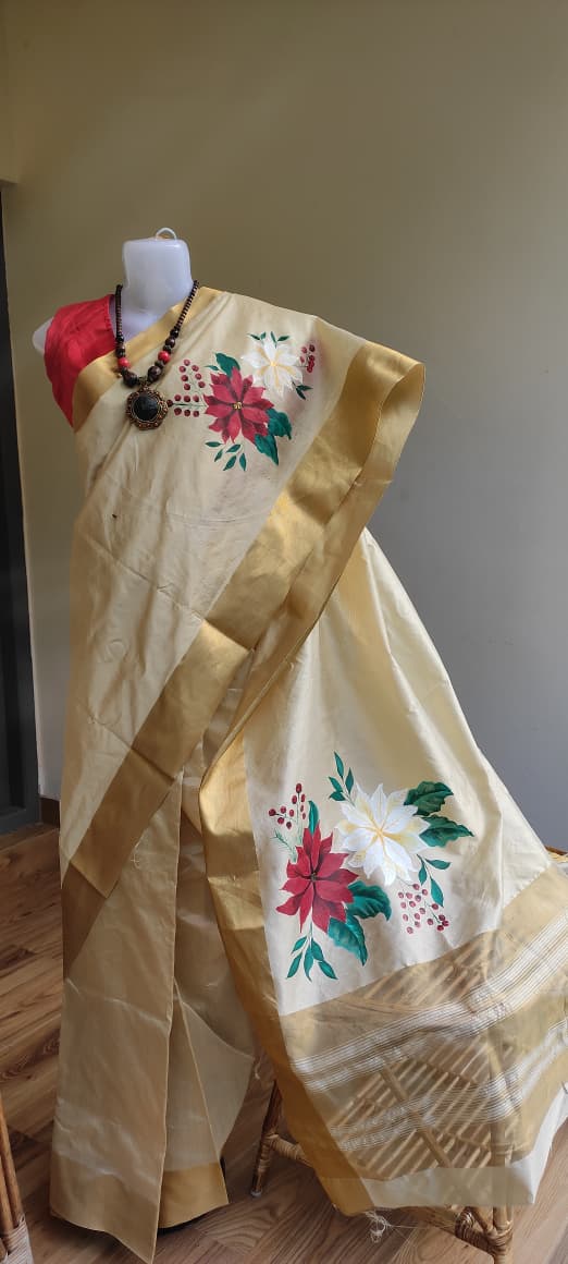 Neel hand-painted linen set